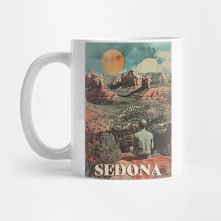 Sedona Serenity: Reflective Meditation in Red Rock Canyons Mug